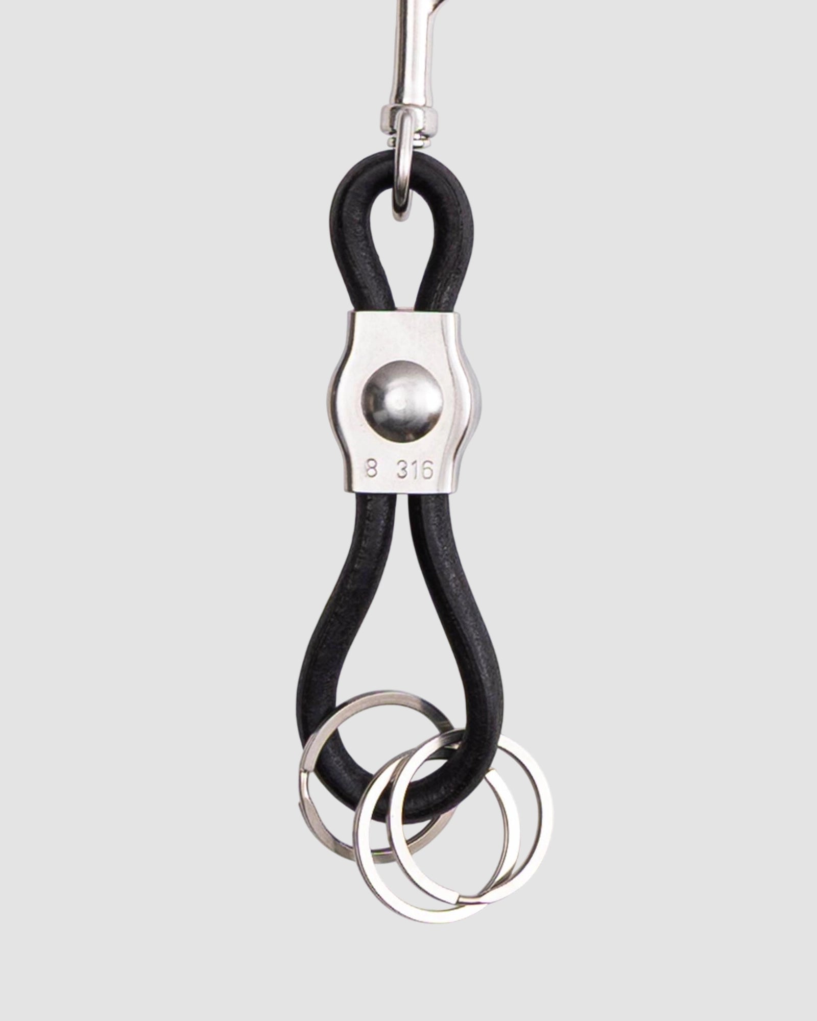 pinched keyring   six 95   black 2