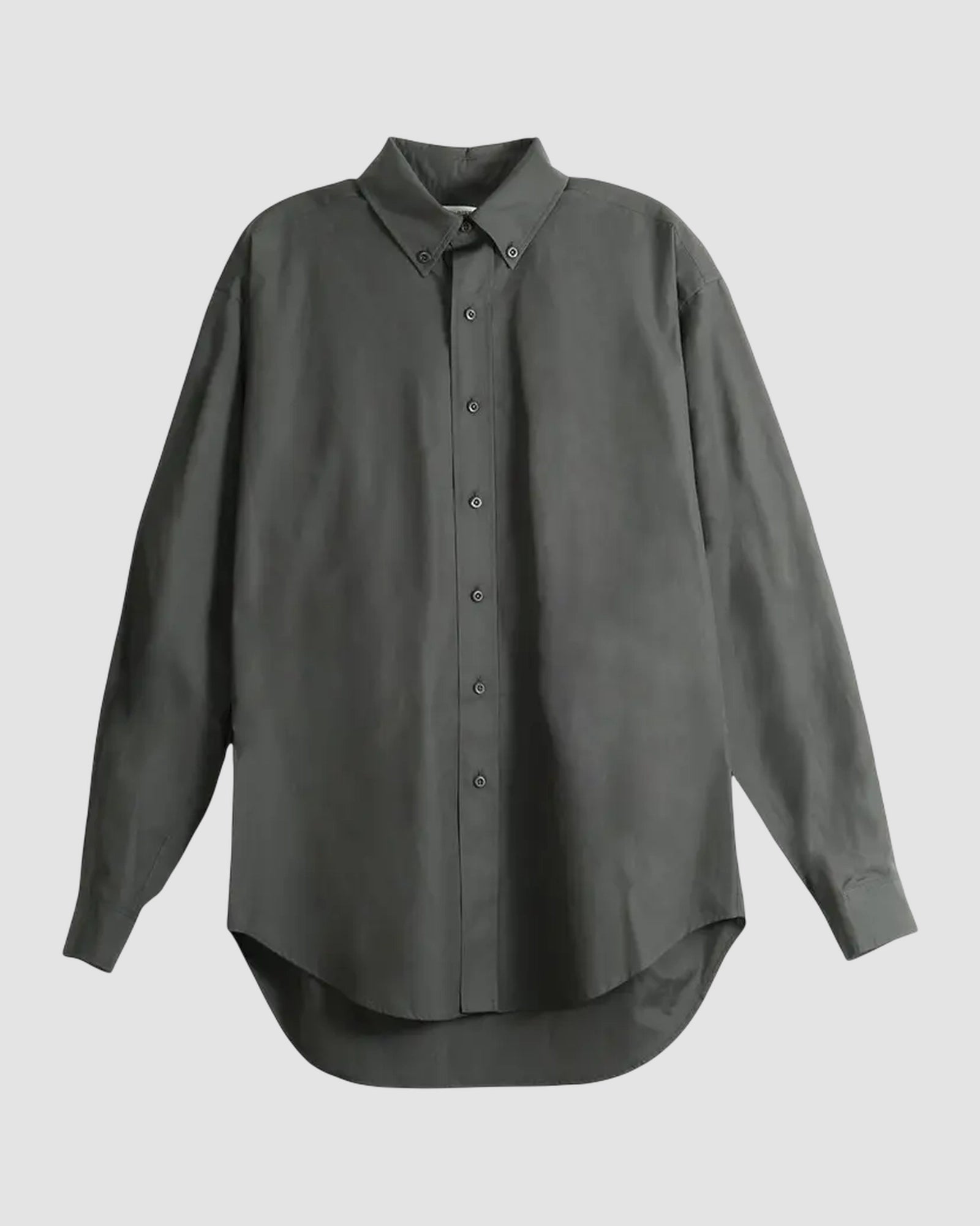 popeline charbon   shirt button down   rier   charbon popeline 1