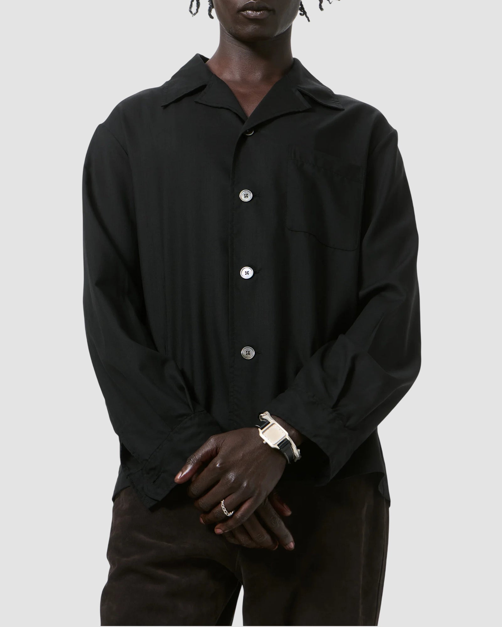 private shirt   our legacy   void black veil wool 3