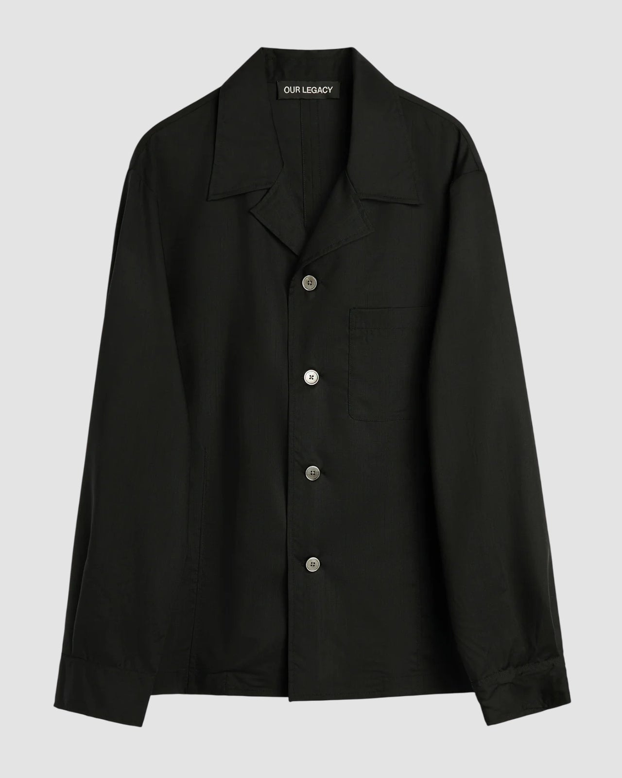 private shirt   our legacy   void black veil wool 6
