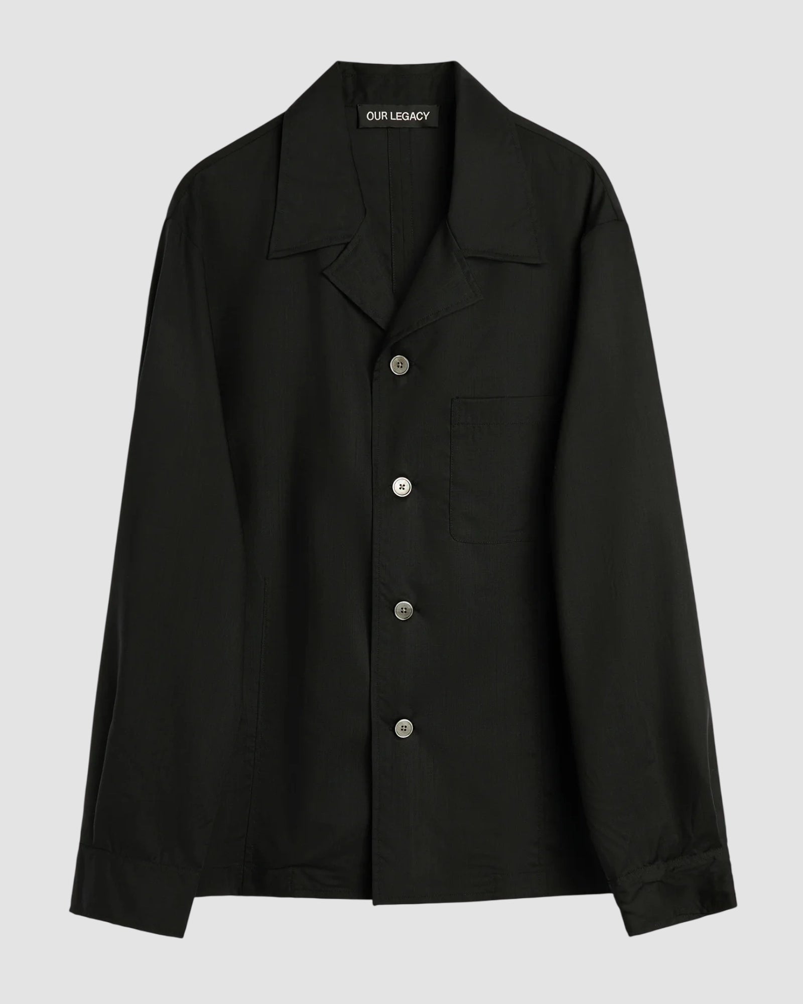 private shirt   our legacy   void black veil wool 6