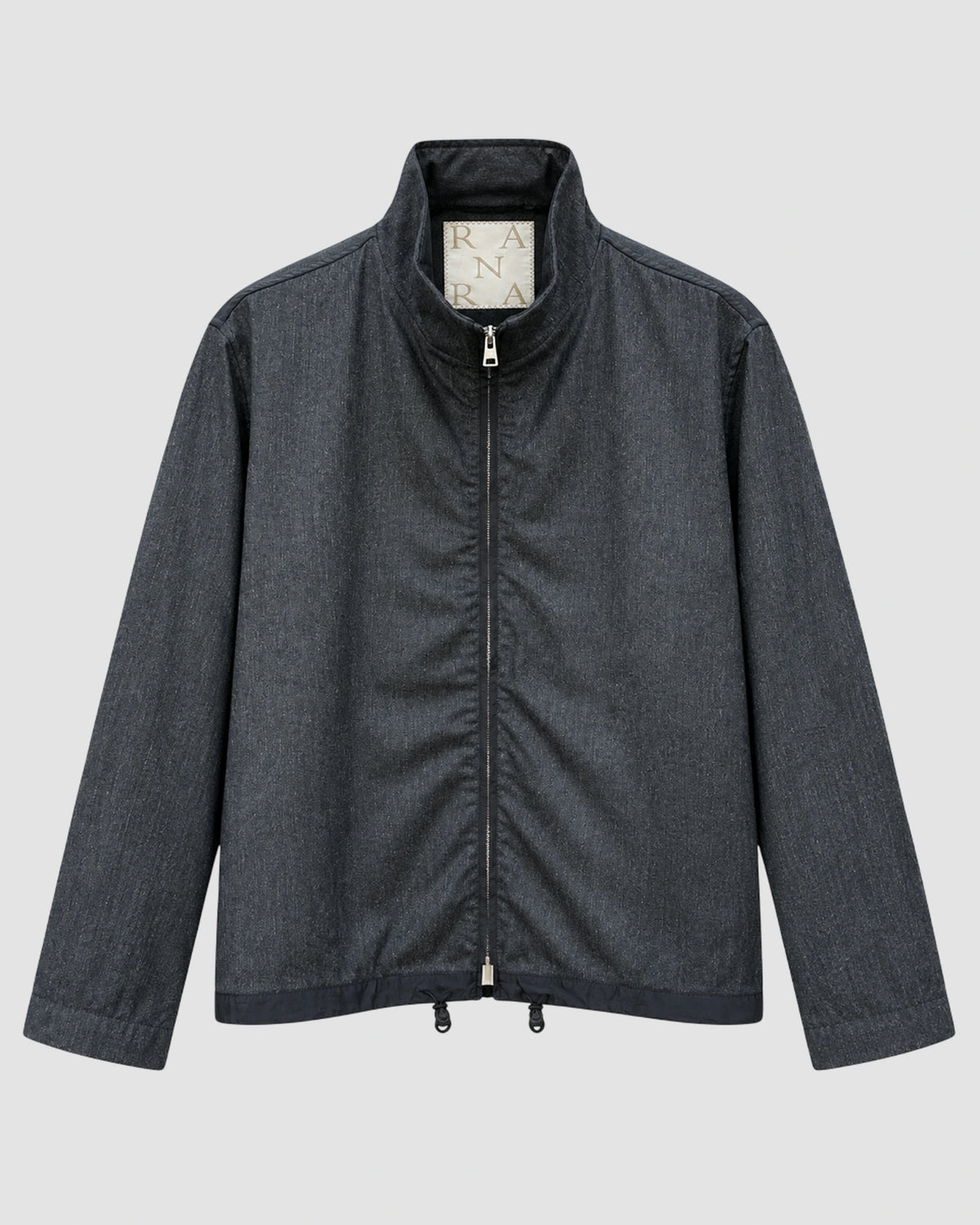 reach padded wool padded tailored jacket   ranra   dark grey 1