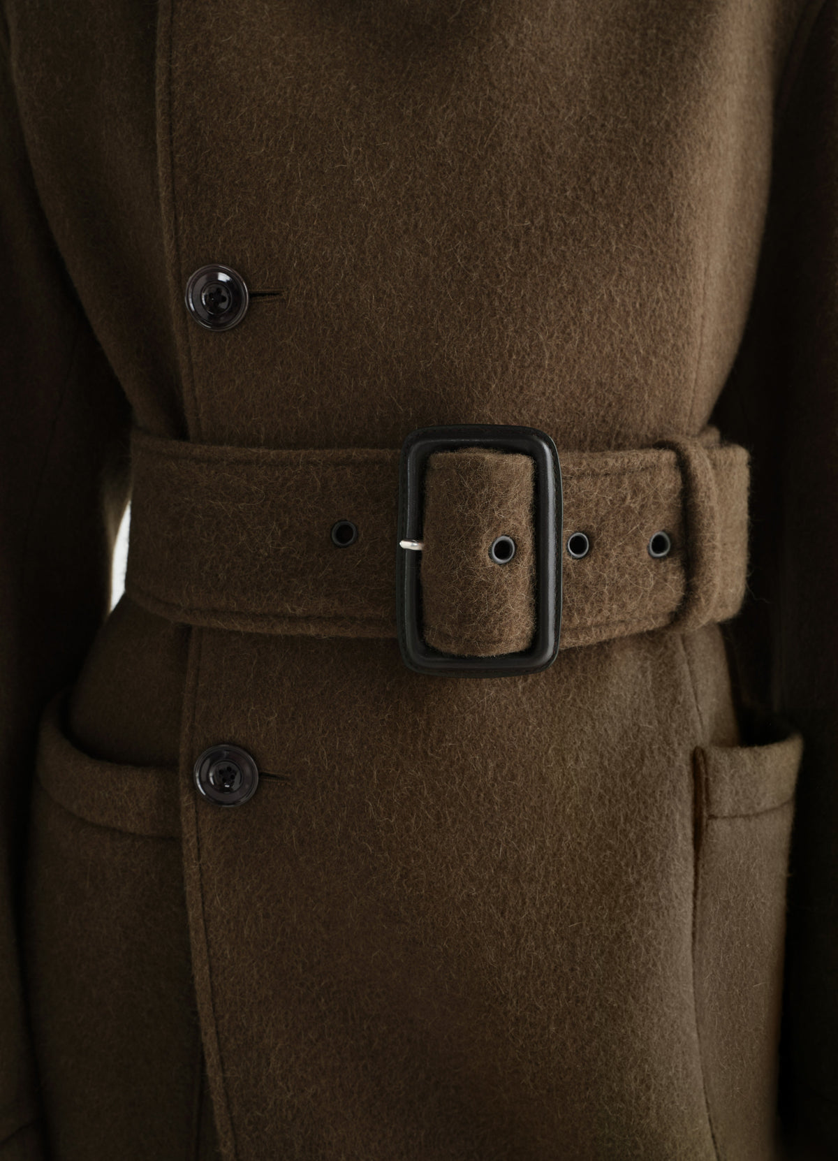 shaped wrap coat   lemaire   mud 1