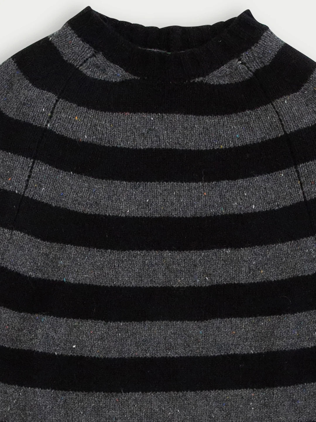 skinny striped sweater   la fetiche   black grey 4