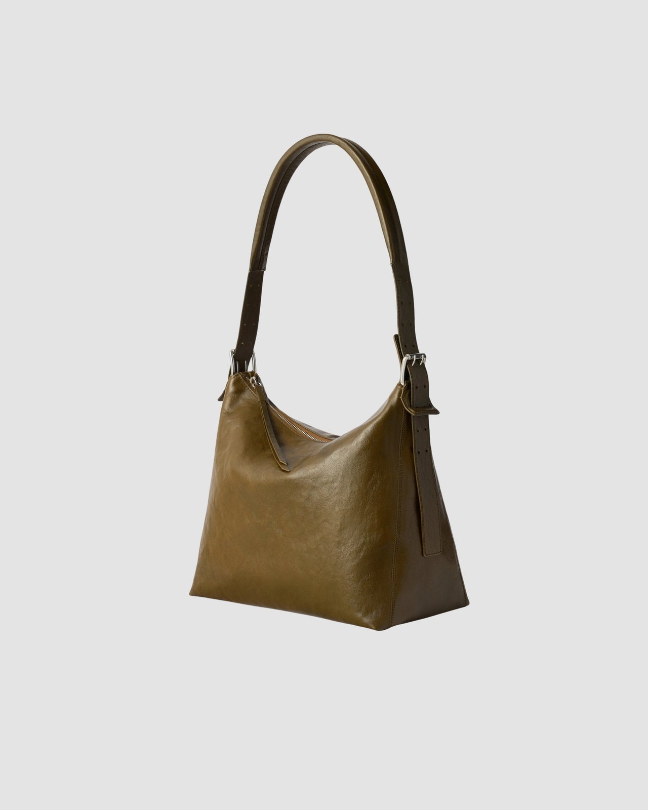 small belted hobo bag   lemaire   dark bronze 4