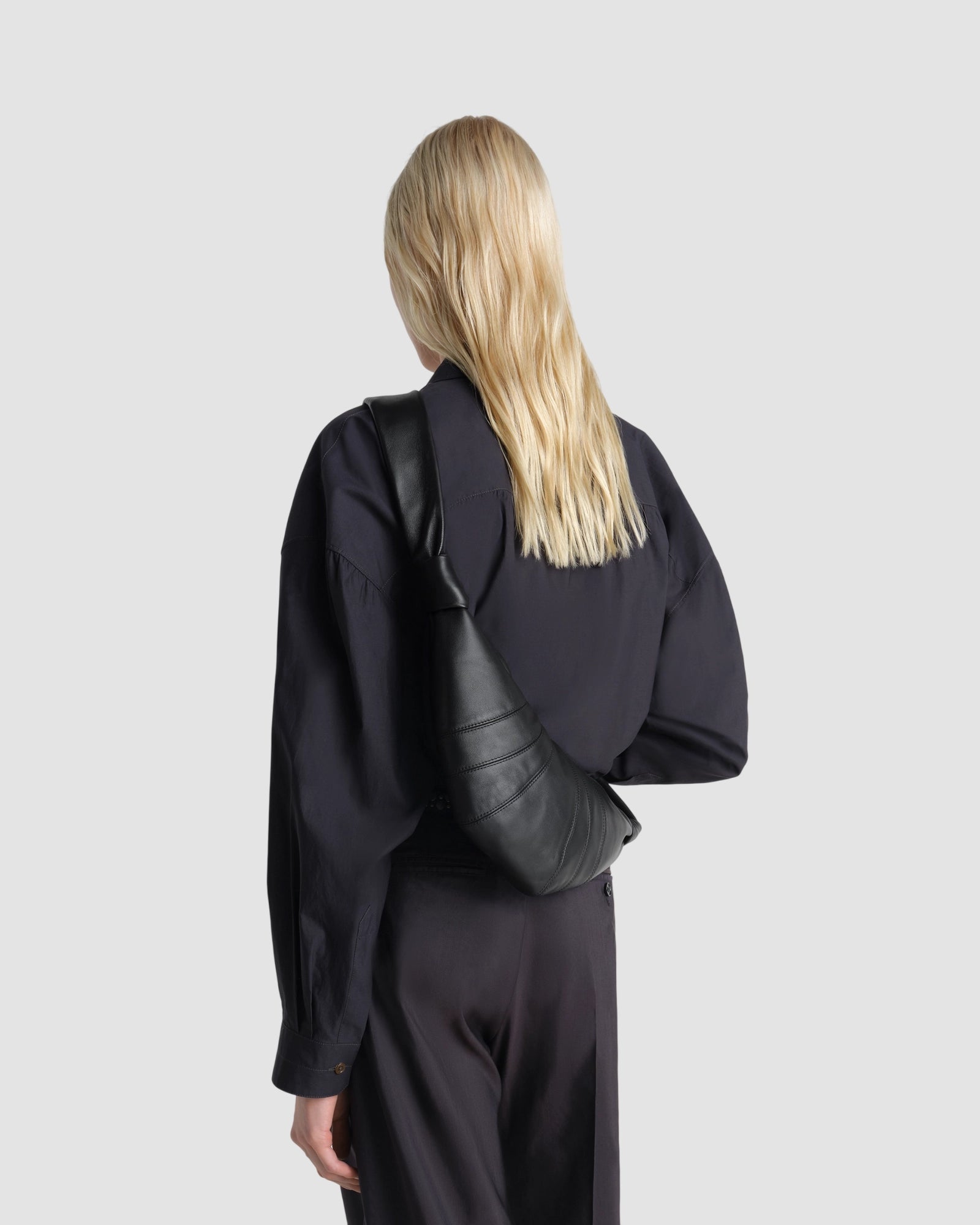 small croissant bag   lemaire   black 2