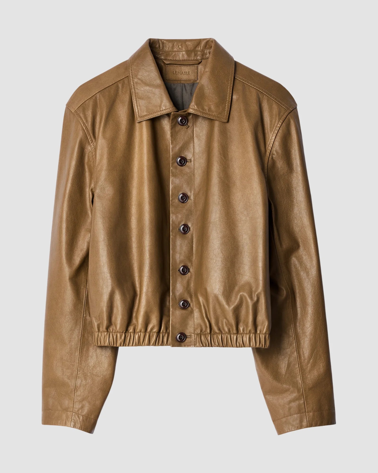 soft leather blouson   lemaire   ochre 1