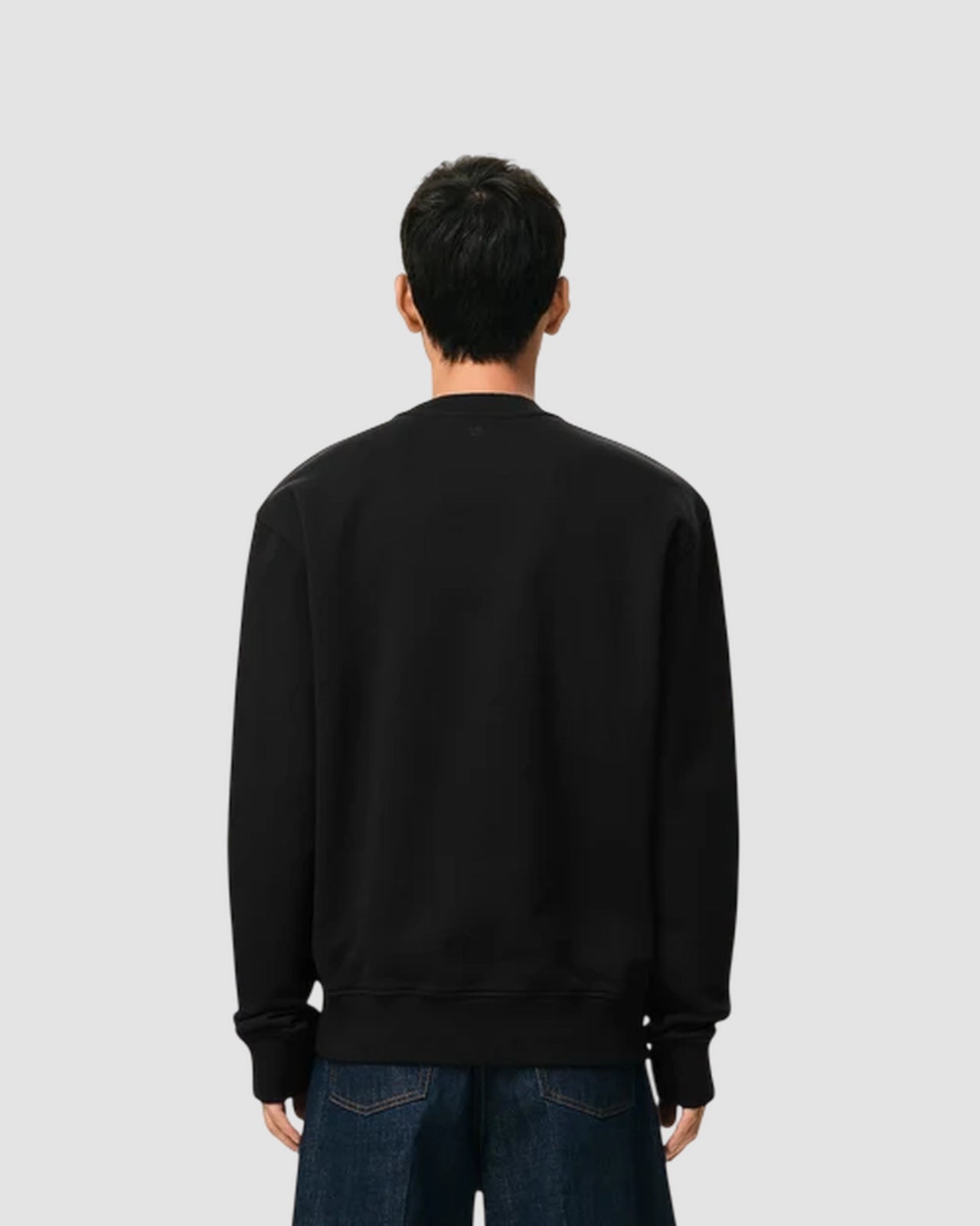 sweatshirt with contrasted ami de coeur   black white cream 5
