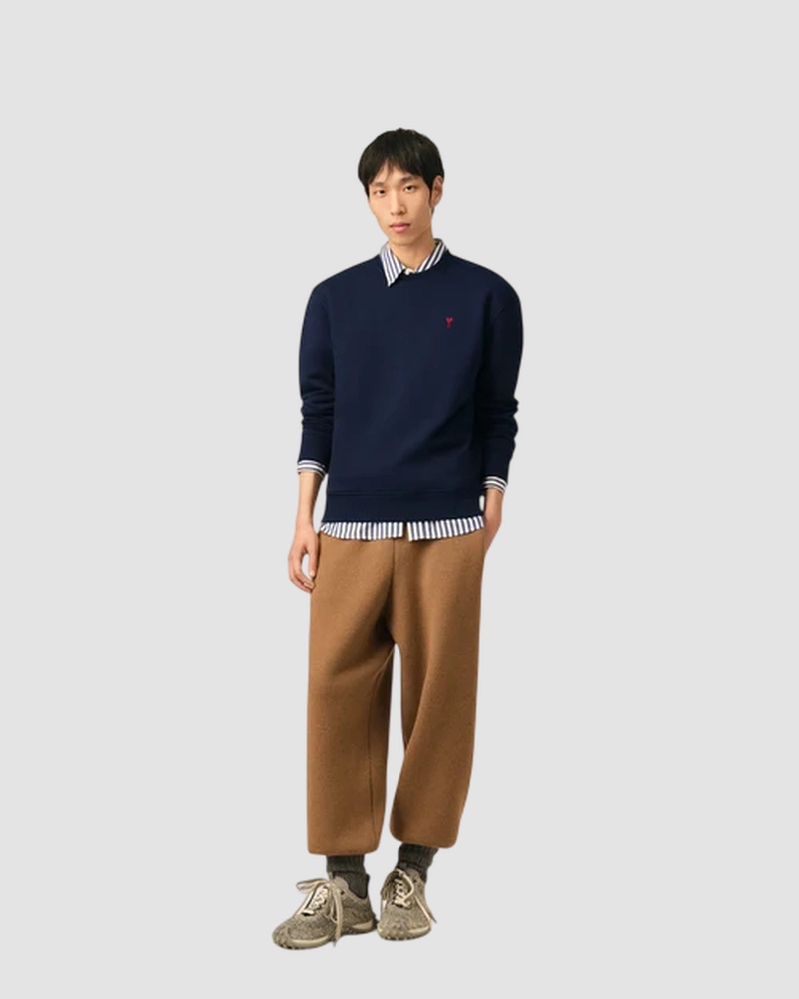 sweatshirt with red ami de coeur   night blue 3