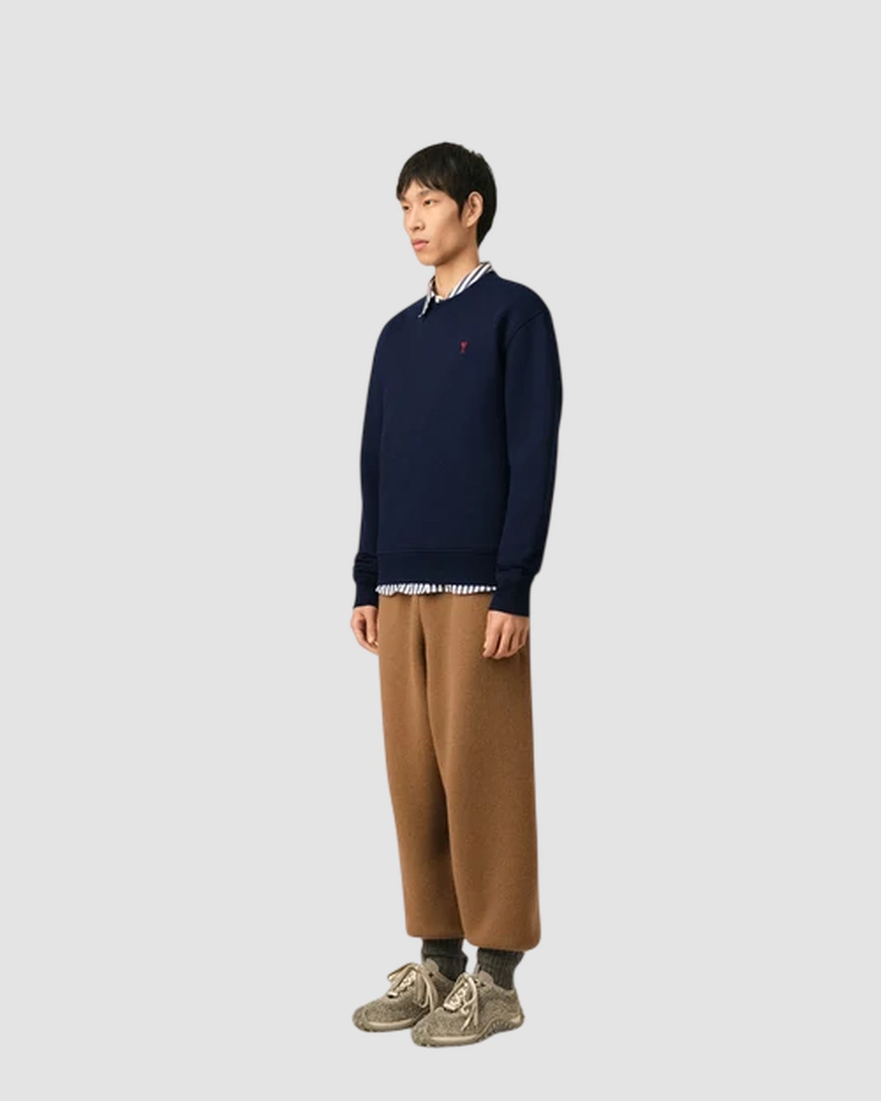 sweatshirt with red ami de coeur   night blue 6