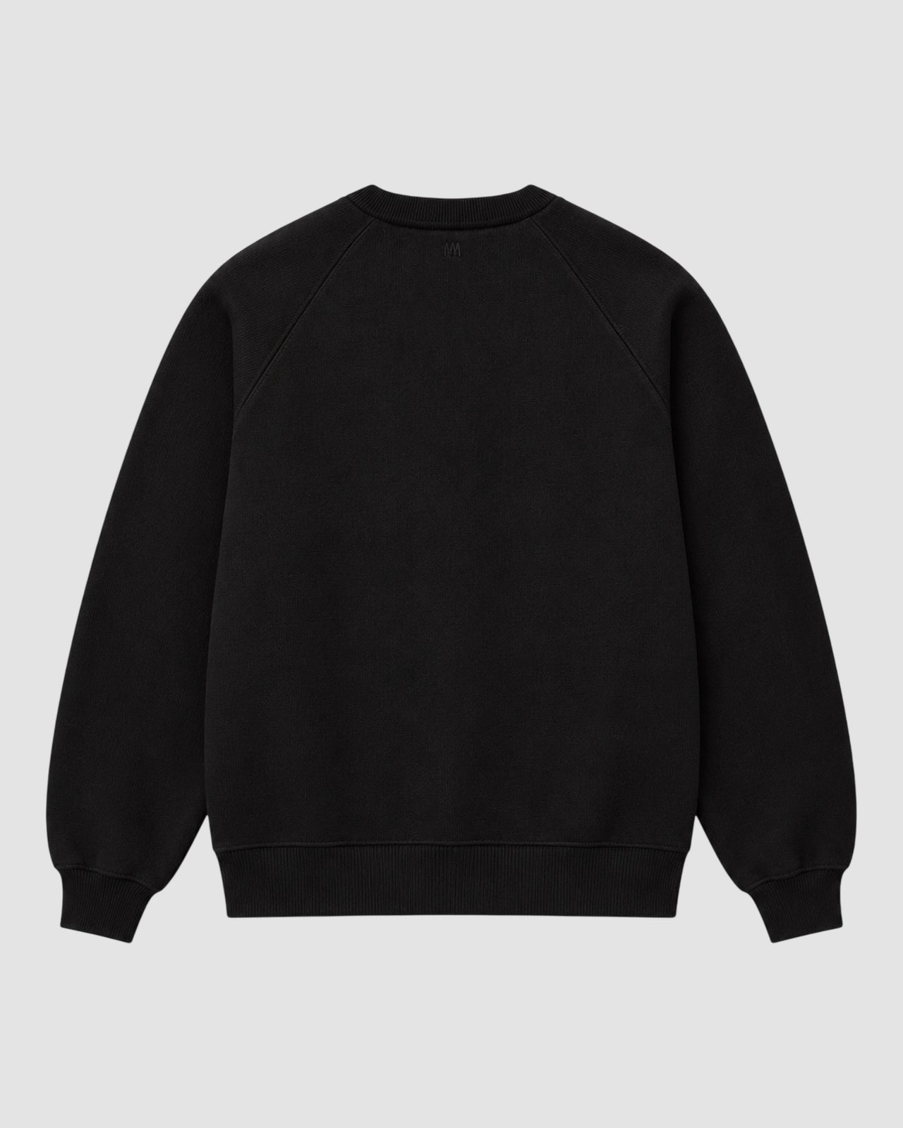 sweatshirt with tonal embossed ami de coeur   black 2