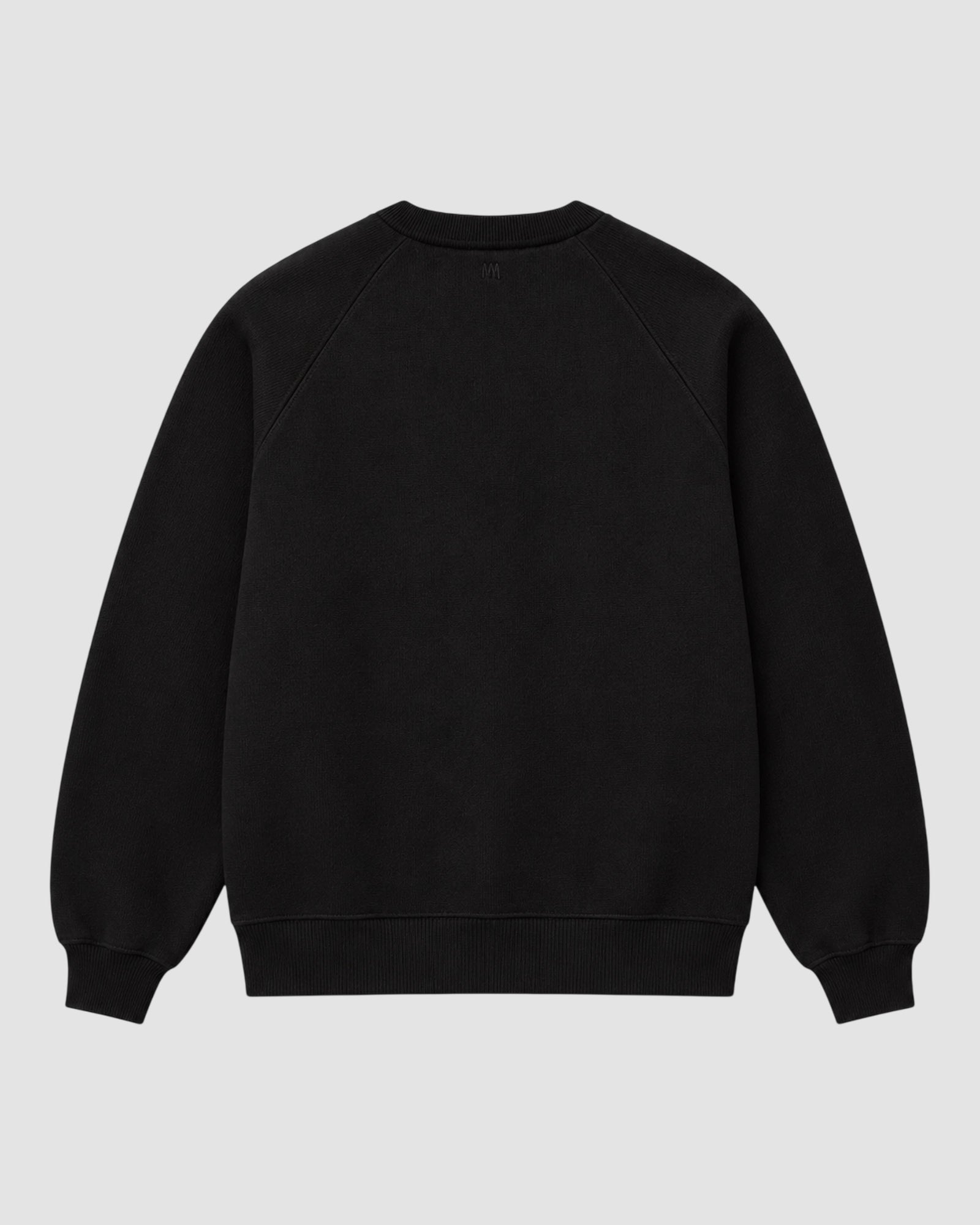 sweatshirt with tonal embossed ami de coeur   black 2