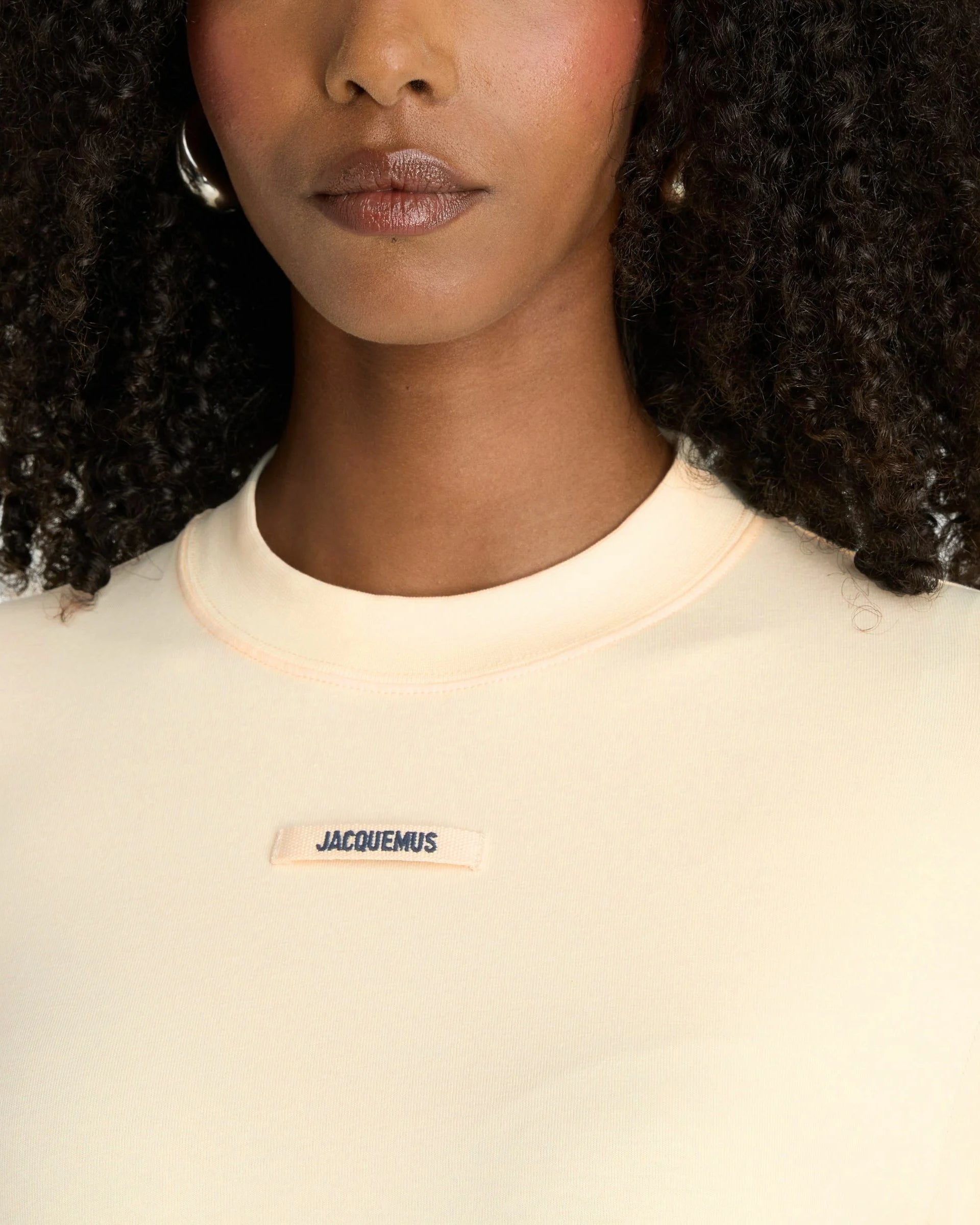 t shirt le t shirt gros grain logo droit en coton 4