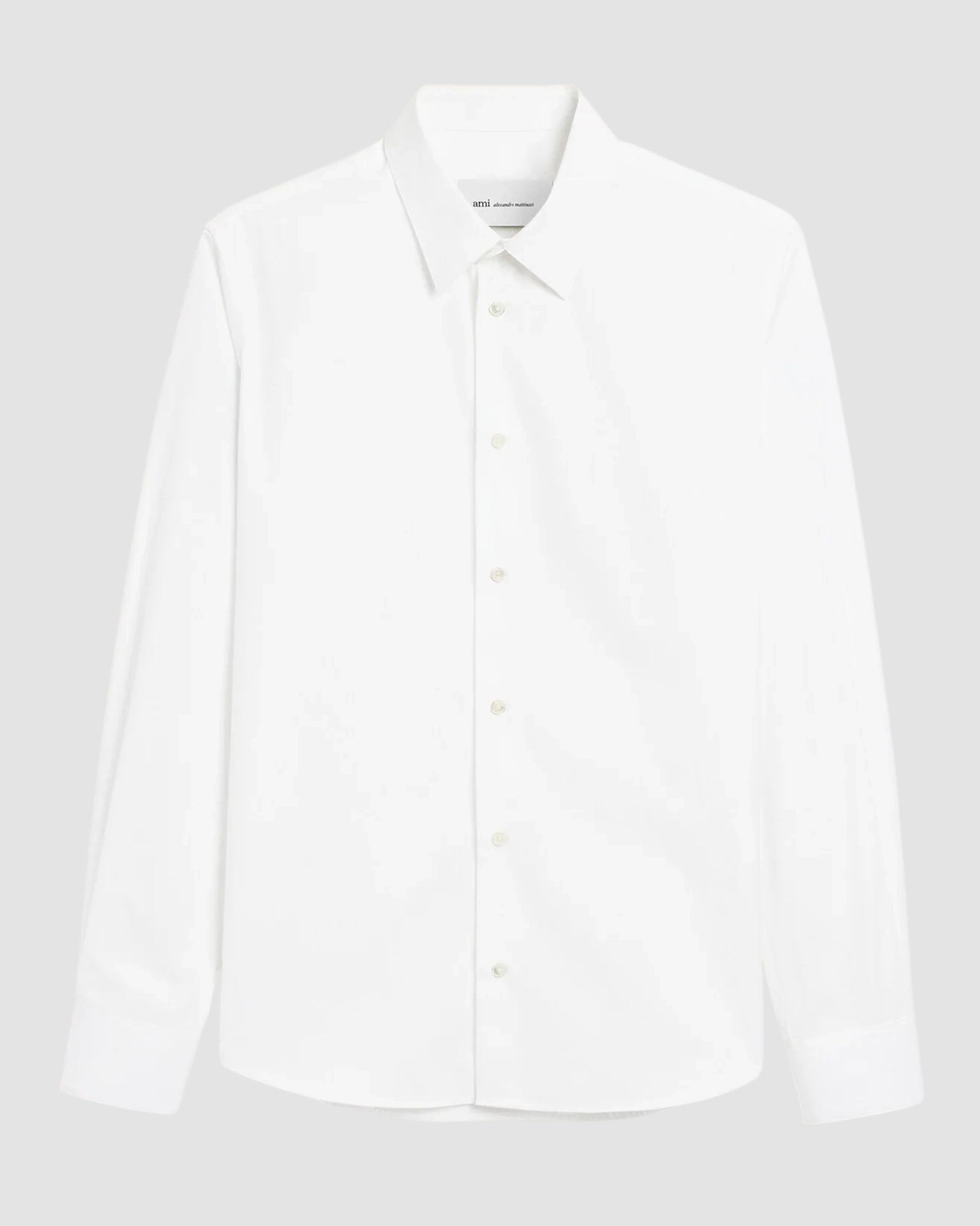 tailor shirt with tonal embroidered ami de coeur   white 1