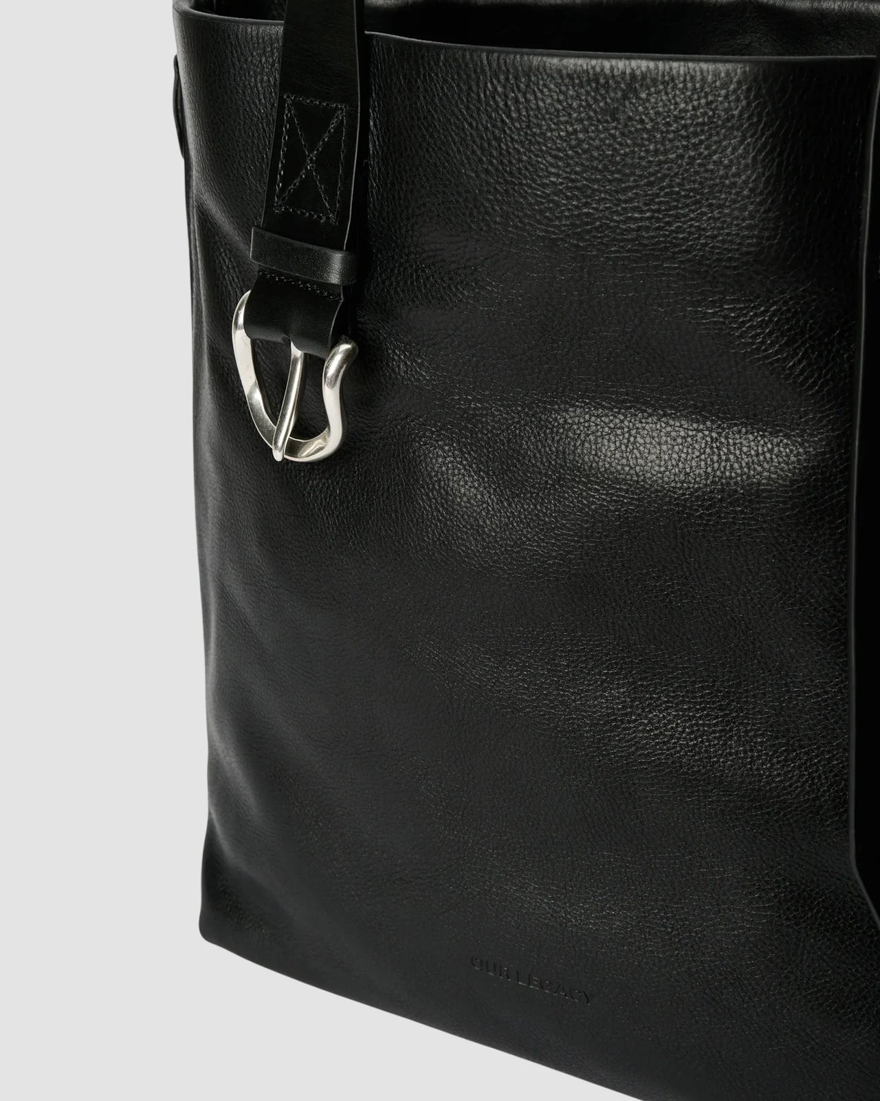 throttle tote   our legacy   tire black forever cowhide 3