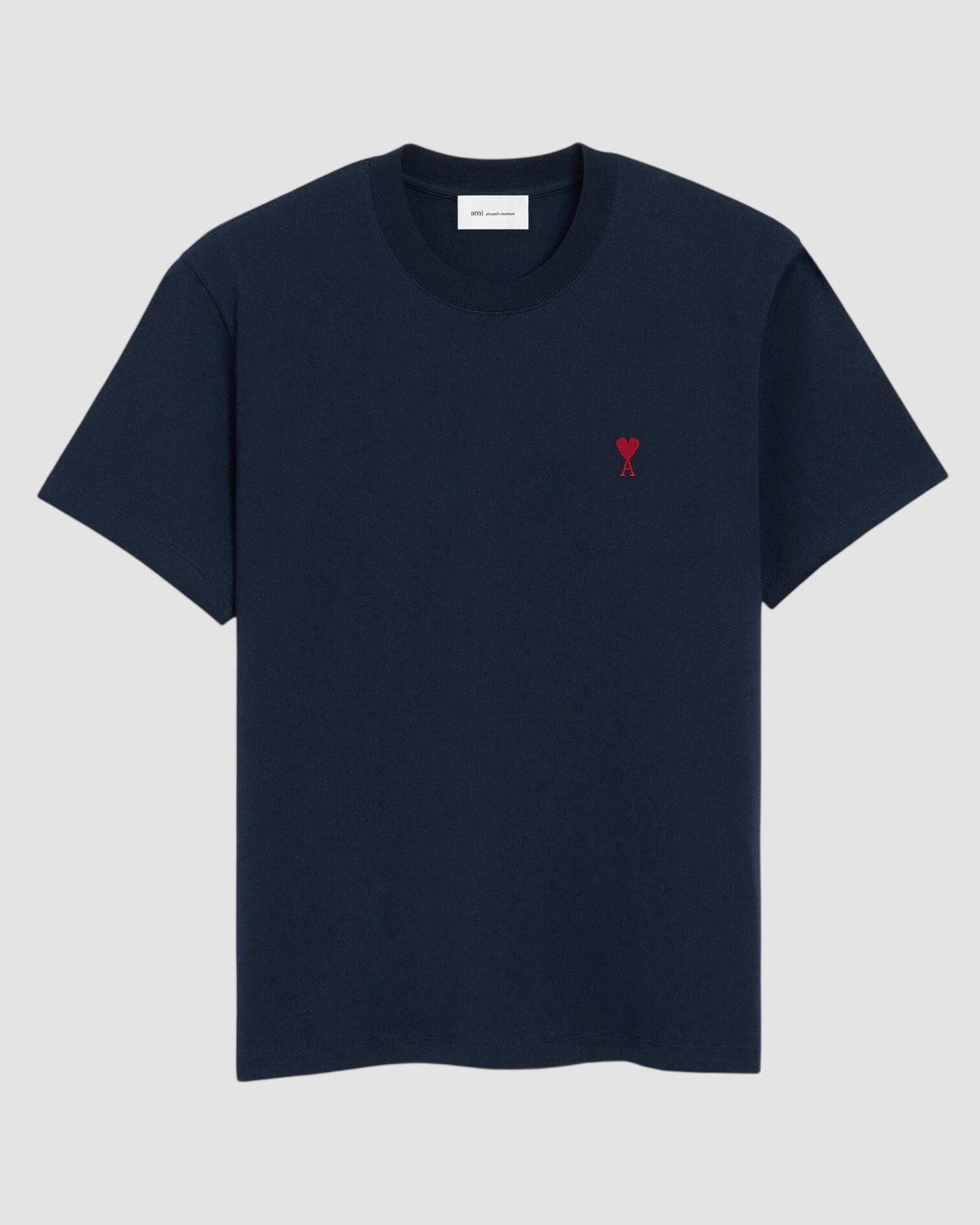 tshirt avec ami de coeur rouge   ami   bleu nuit 1