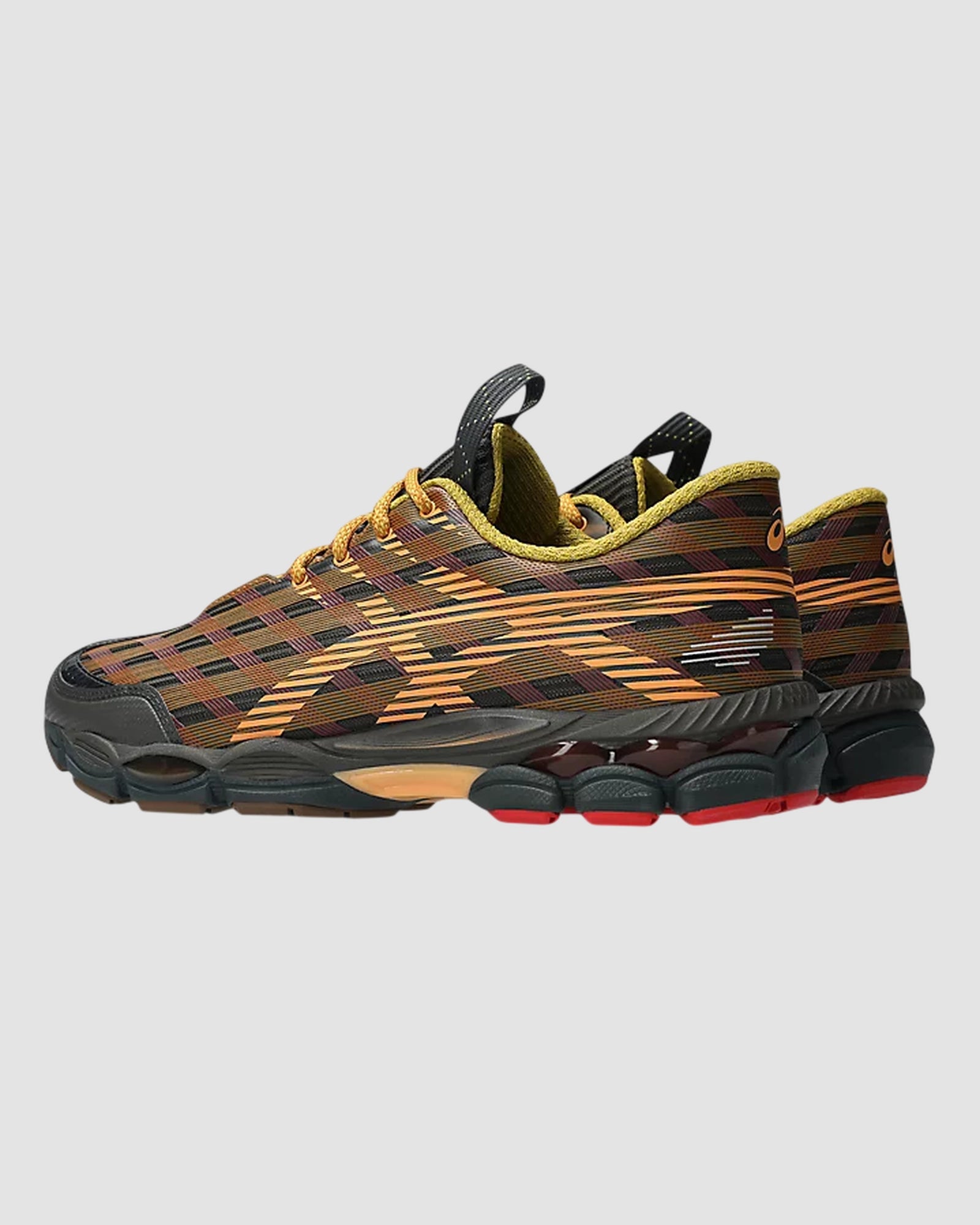 us8 s gel sj33   asics   black coffee orange lily 4