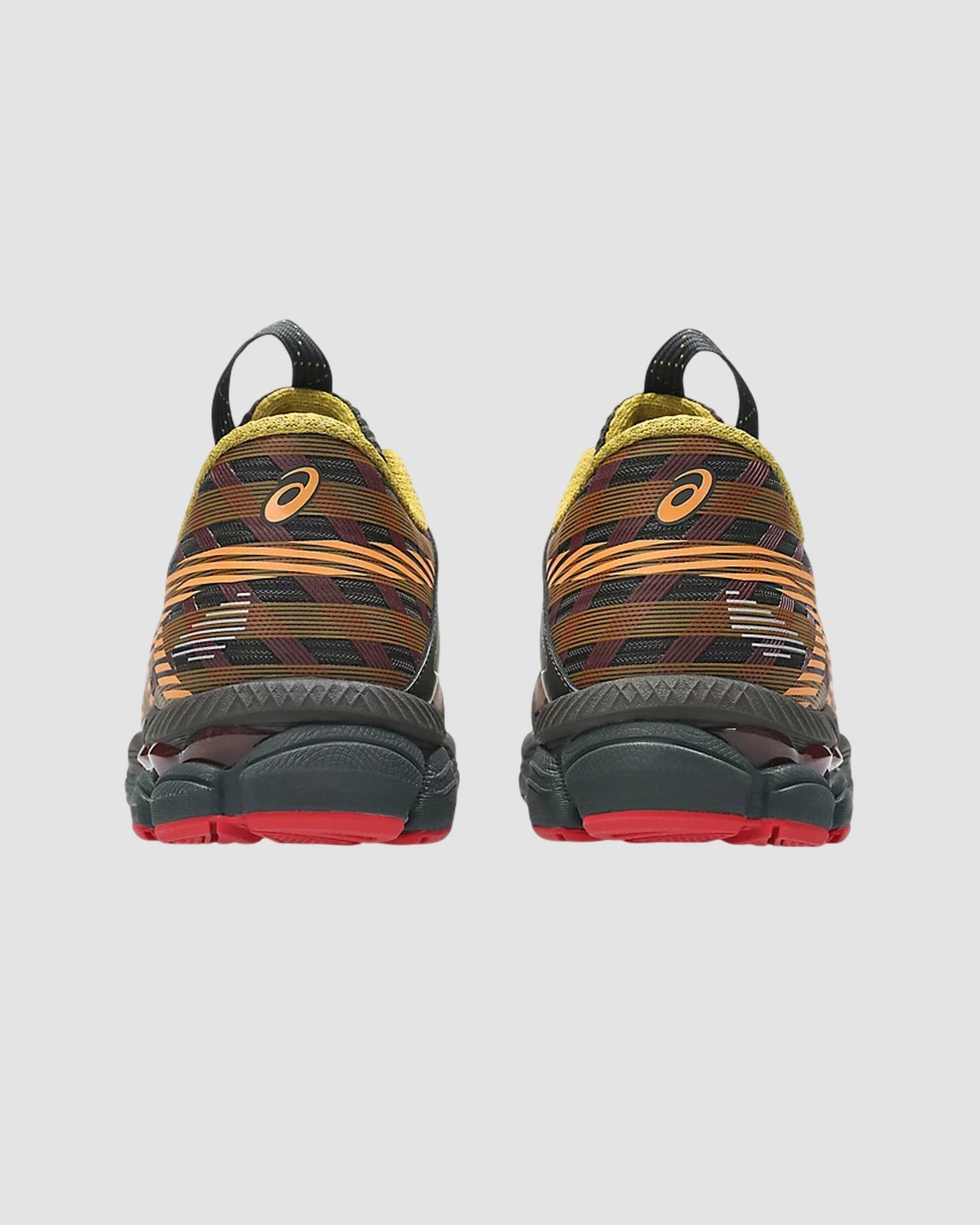 us8 s gel sj33   asics   black coffee orange lily 5