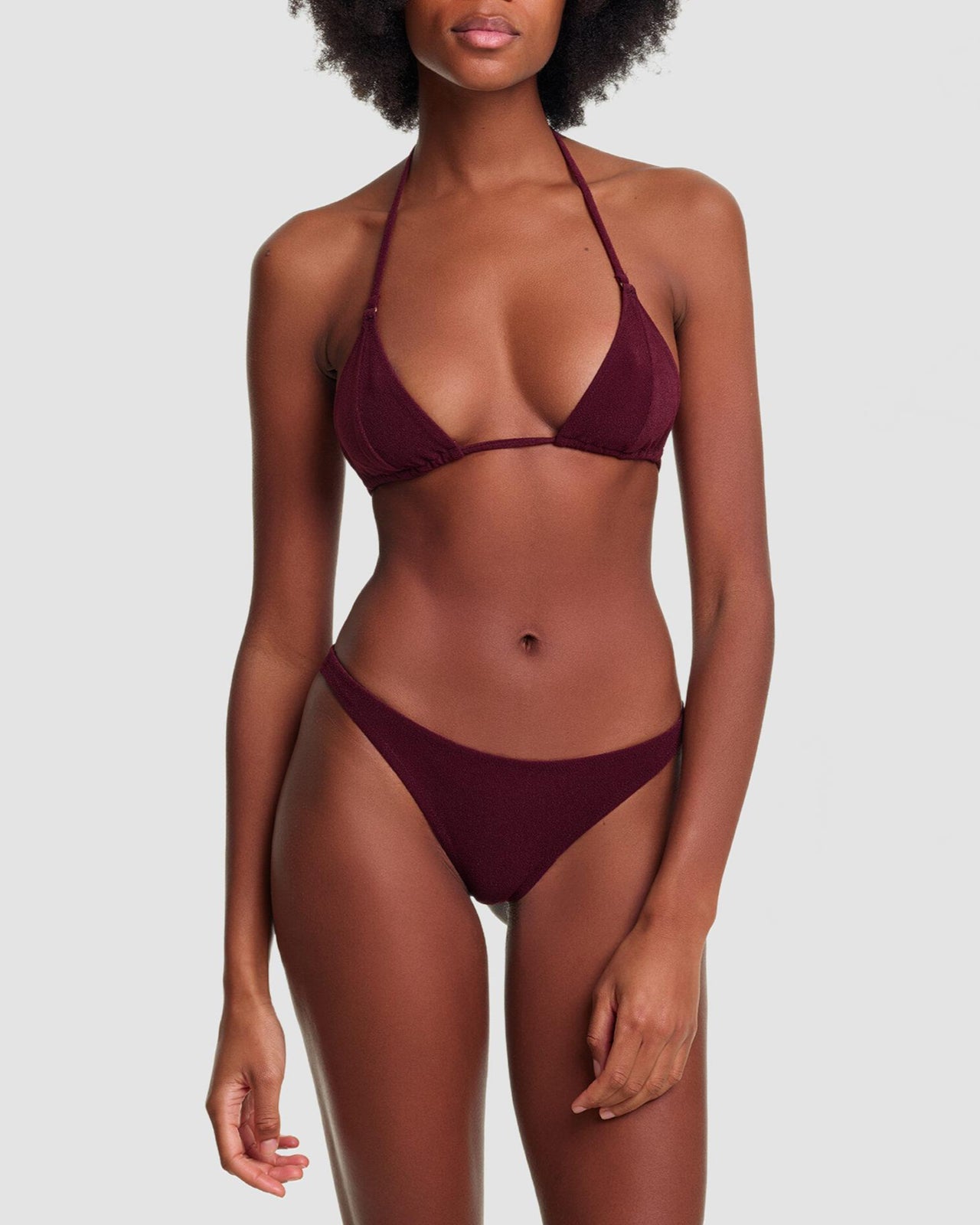 yasmineeslami ss26 mica bikini top choco s scaled