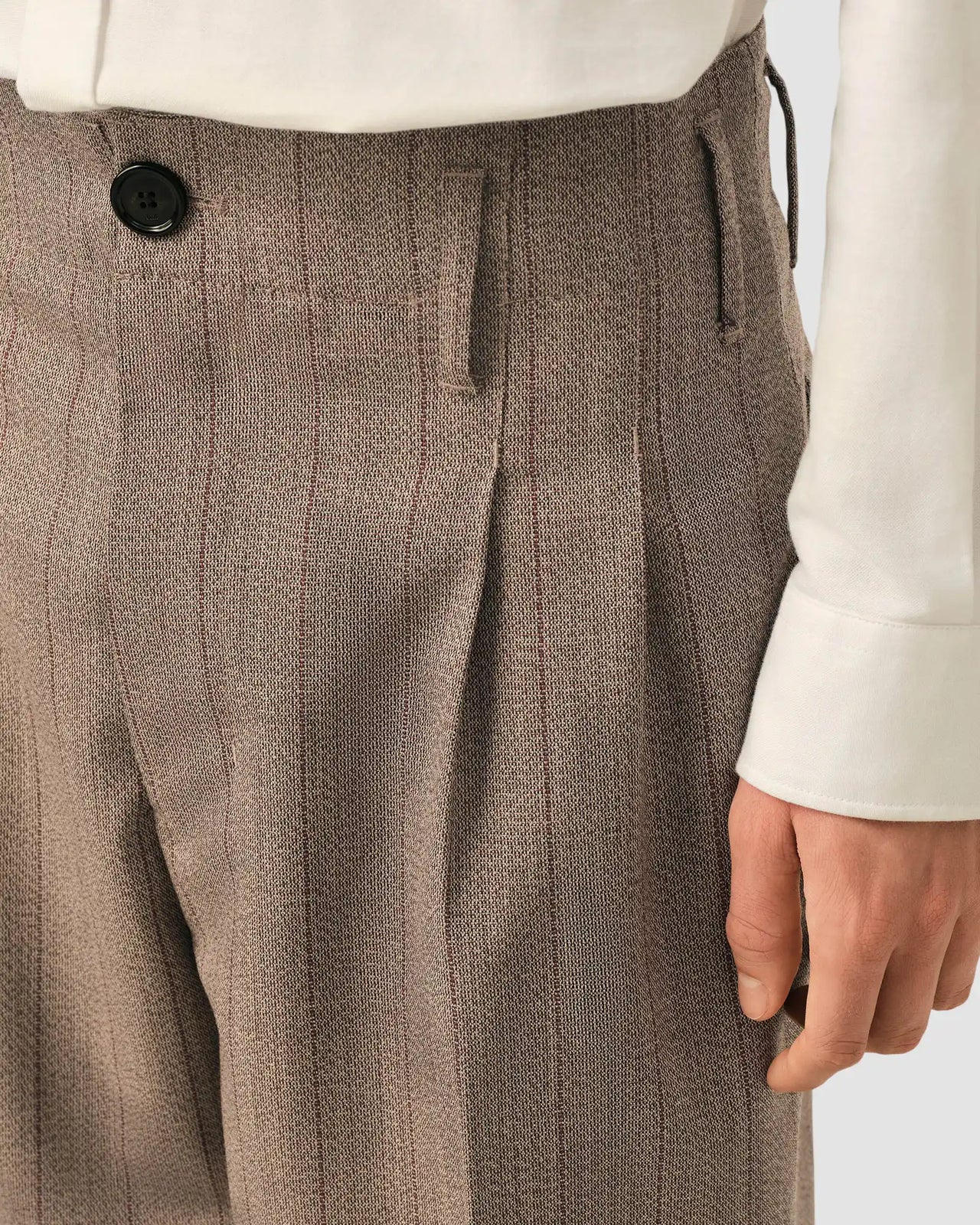 zuit trousers with 2 pleats   ami   choco brown ruby red 5